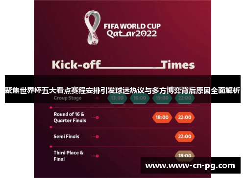 聚焦世界杯五大看点赛程安排引发球迷热议与多方博弈背后原因全面解析
